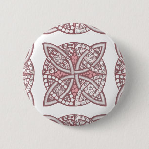 Bóton Redondo 5.08cm Escolha seu padrão decorativo de nó celta de cor