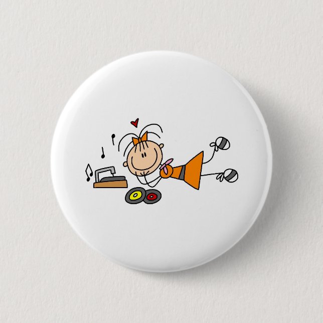 Bóton Redondo 5.08cm Escuta o botão do jogador gravado (Frente)