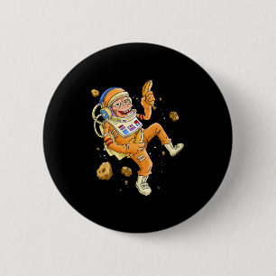 Bóton Redondo 5.08cm Espaço do macaco astronauta