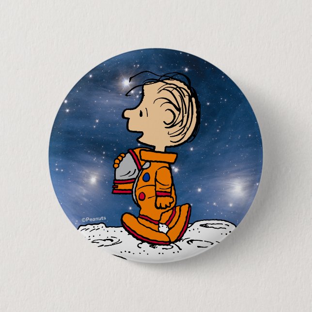 Bóton Redondo 5.08cm ESPAÇO | Linus (Frente)