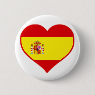 Bóton Redondo 5.08cm Espanha Love