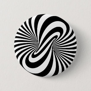 Bóton Redondo 5.08cm Espiral da ilusão óptica 3D
