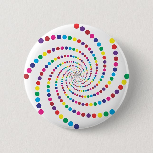 Bóton Redondo 5.08cm espiral de bolhas (Frente)