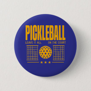 Bóton Redondo 5.08cm Espírito De Pickleball - Deixe Tudo Na Corte