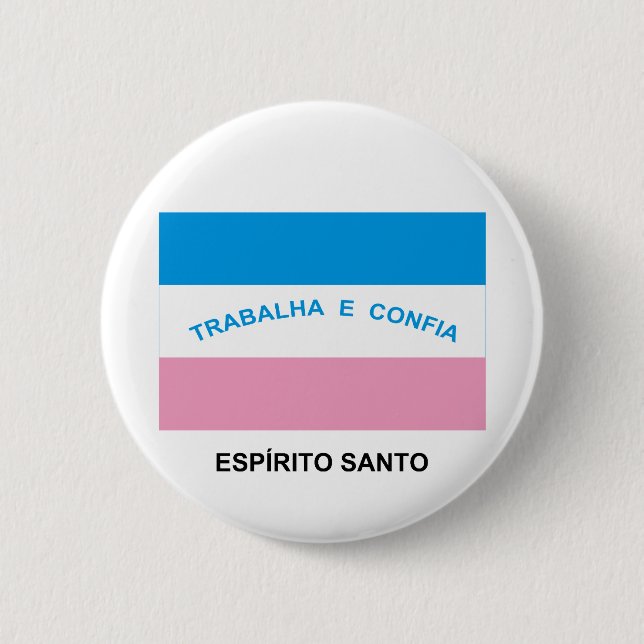 Bóton Redondo 5.08cm Espírito Santo, bandeira de Brasil (Frente)