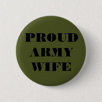 Esposa do Exército Orgulhosa Button