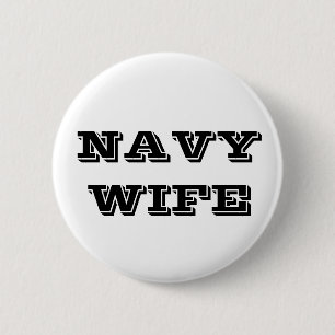 Bóton Redondo 5.08cm Esposa do Marinho do botão