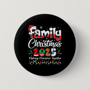 Bóton Redondo 5.08cm Esquadra S do Natal da Família 2025