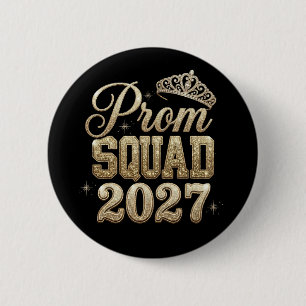 Bóton Redondo 5.08cm Esquadrão de Baile da Turma de Graduação de 2027 e