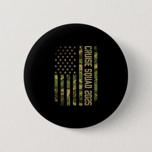Bóton Redondo 5.08cm Esquadrão de Cruzeiro Camo 2025 Bandeira Americana