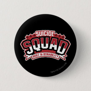 Bóton Redondo 5.08cm Esquadrão Suicida Negação Incorporada