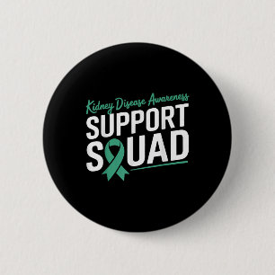 Bóton Redondo 5.08cm Esquadrão Verde De Suporte À Fita Para Doença Rena