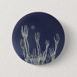 Bóton Redondo 5.08cm Esqueletos - botão do Dia das Bruxas