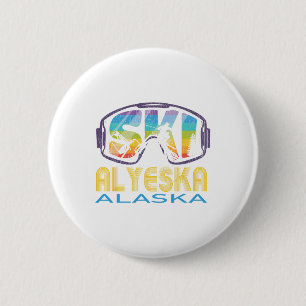 Bóton Redondo 5.08cm Esqui Alyeska Alaska - Férias de Esqui