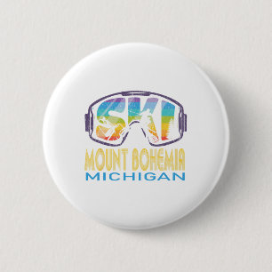 Bóton Redondo 5.08cm Esqui Monte Bohemia Michigan Férias de Esqui