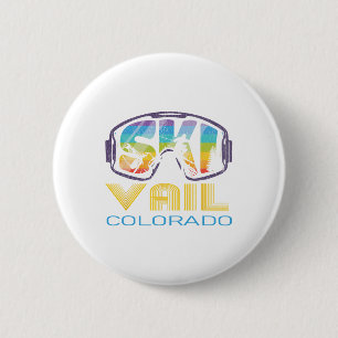 Bóton Redondo 5.08cm Esqui Vail Colorado Férias de Esqui