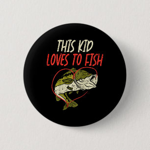 Bóton Redondo 5.08cm Esta Criança Adora Pescar Por Causa Da Família De 
