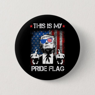 Bóton Redondo 5.08cm Esta é minha bandeira do orgulho EUA Americana 4 d