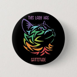 Bóton Redondo 5.08cm Esta Senhora tem gratidão