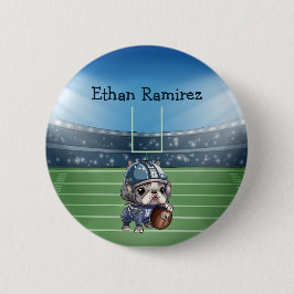 Bóton Redondo 5.08cm Estádio de Futebol do Cachorro Francês