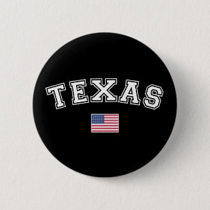 Bóton Redondo 5.08cm Estado do Texas EUA Flag T-Shirt