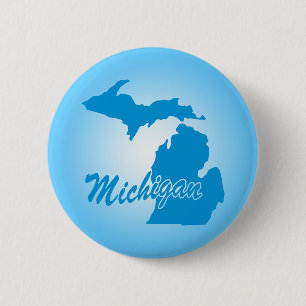 Bóton Redondo 5.08cm Estado Michigan