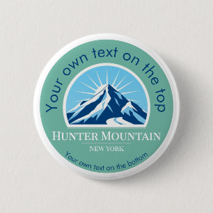 Bóton Redondo 5.08cm estância de esqui Hunter Mountain de Nova Iorque
