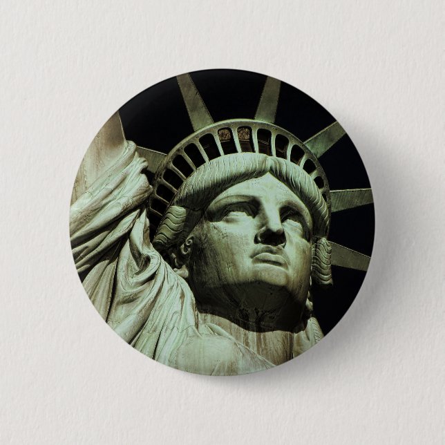 Bóton Redondo 5.08cm Estátua da Liberdade (Frente)