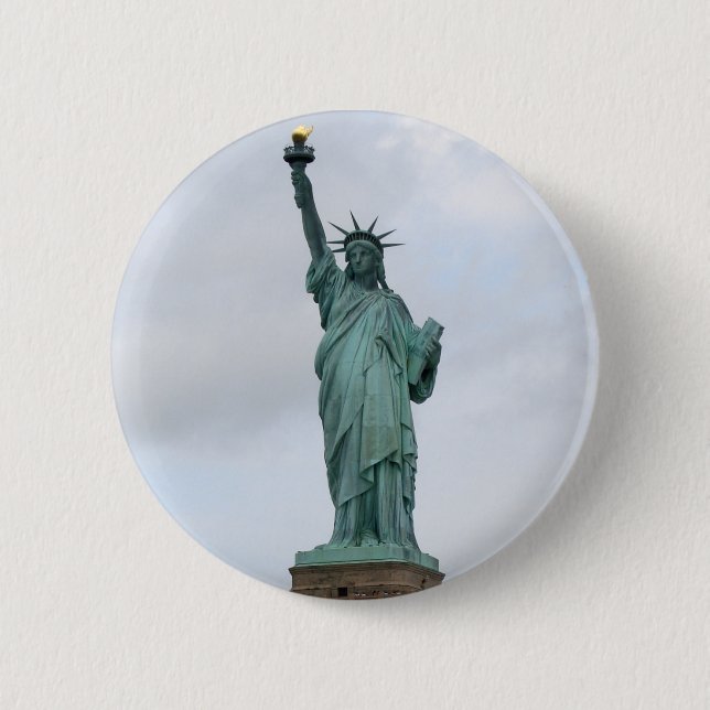 Bóton Redondo 5.08cm Estátua da liberdade (Frente)