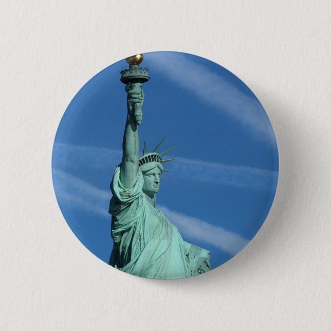 Bóton Redondo 5.08cm Estátua da Liberdade. (Frente)