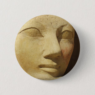 Bóton Redondo 5.08cm Estátua de Hatshepsut, faraó Hatshepsut de Egipt