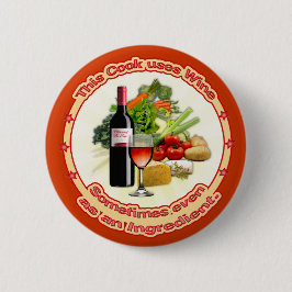 Bóton Redondo 5.08cm Este Cook usa Vinho