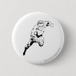 Bóton Redondo 5.08cm Estilo cómico - salto rápido, preto e branco