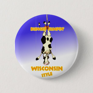 Bóton Redondo 5.08cm Estilo de Jumpin Wisconsin do tirante com mola