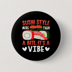 Bóton Redondo 5.08cm Estilo de Sushi Mais do que uma Mordida