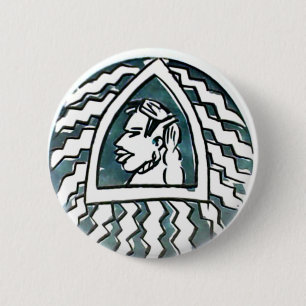 Bóton Redondo 5.08cm Estilo de Triângulo Azul de Hakuna Matata.png