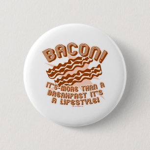 Bóton Redondo 5.08cm Estilo de vida do bacon