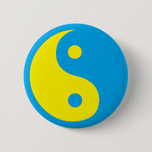 Bóton Redondo 5.08cm Estilo do sueco de Yin Yang