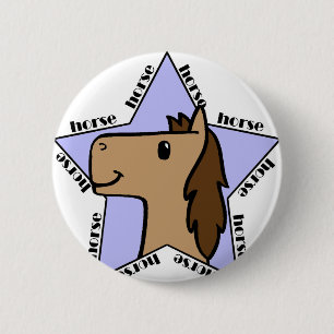 Bóton Redondo 5.08cm Estrela de Cavalo