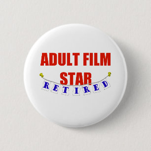 BÓTON REDONDO 5.08CM ESTRELA DE CINEMA ADULTA APOSENTADA