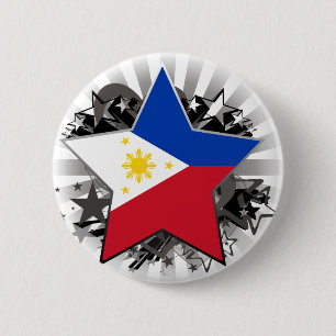 Bóton Redondo 5.08cm Estrela de Filipinas