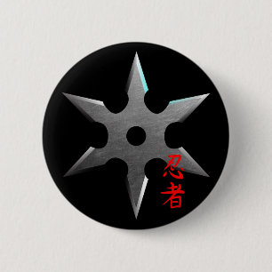 Bóton Redondo 5.08cm Estrela de jogo de Ninja