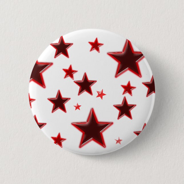 Bóton Redondo 5.08cm Estrela Vermelha (Frente)