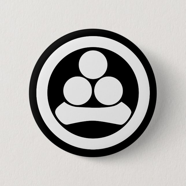 Bóton Redondo 5.08cm Estrela Watanabe em círculo (Frente)