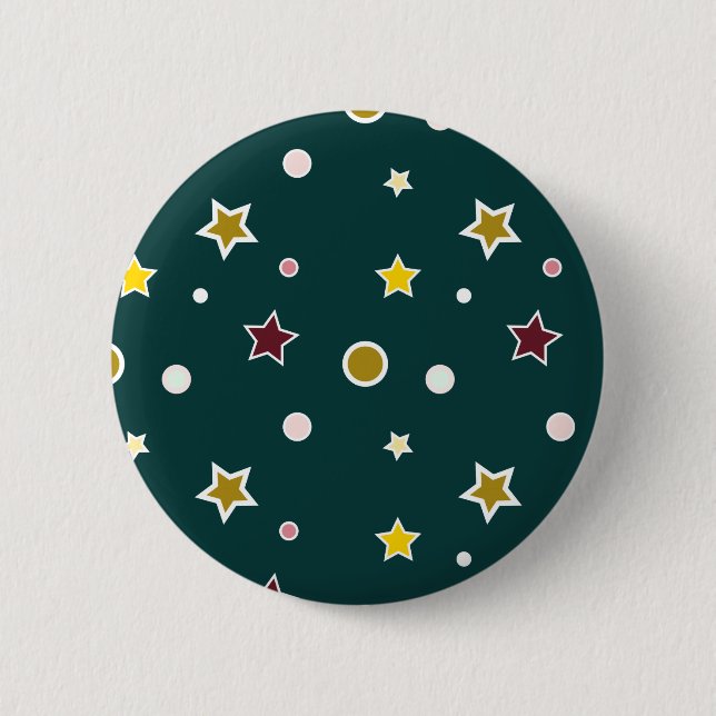 Bóton Redondo 5.08cm Estrelas (Frente)