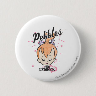 Bóton Redondo 5.08cm Estrelas e corações de PEBBLES™