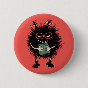 Bóton Redondo 5.08cm Estudante mau do caráter com livro