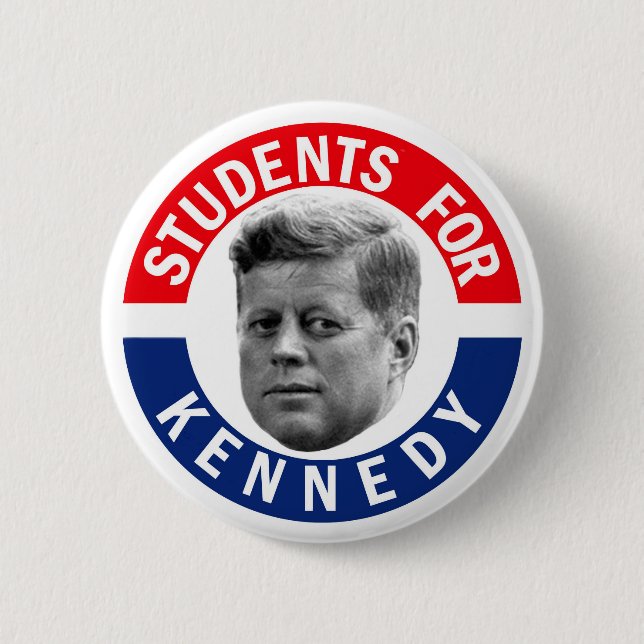 Bóton Redondo 5.08cm Estudantes para Kennedy (Frente)