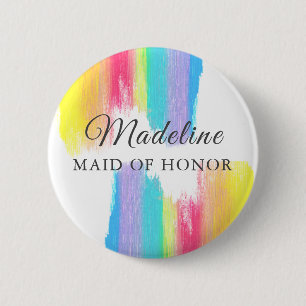 Bóton Redondo 5.08cm Etiqueta de Nome Personalizado da Madrinha de casa