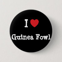 Eu adoro Camiseta do coração de Guiné Fowl
